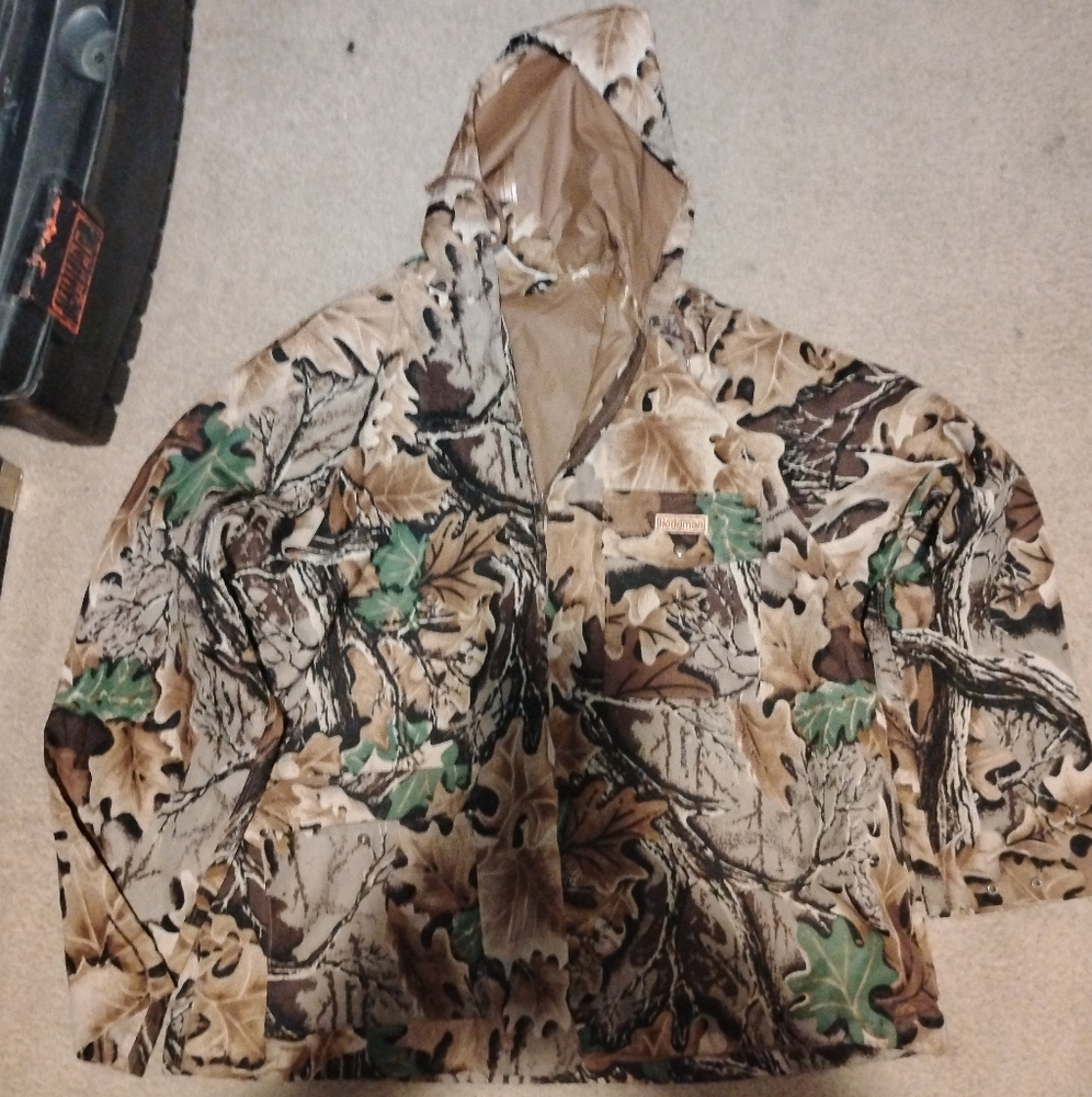 Camouflage Hooded Rain Jacket